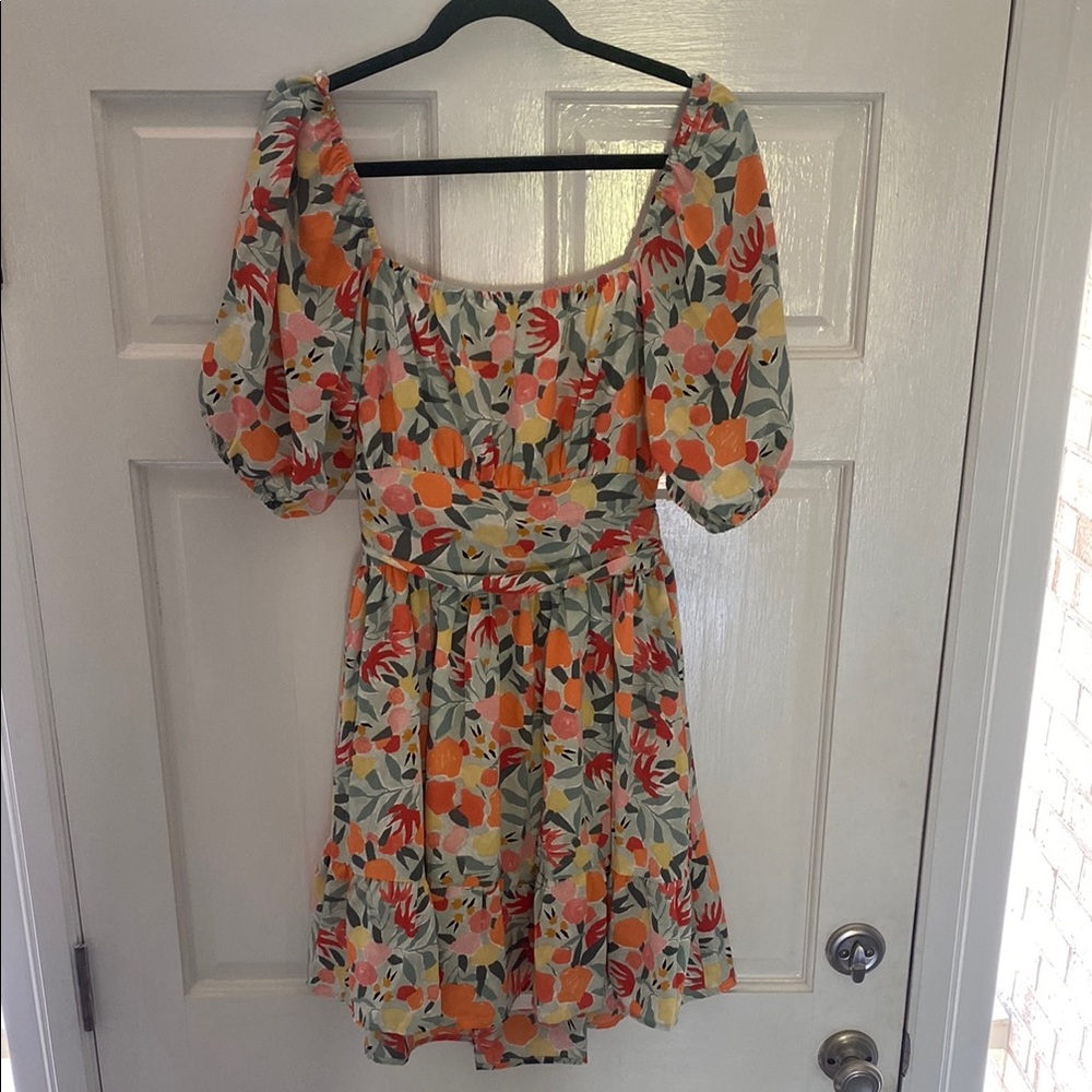 Floral Puff Sleeve Dress